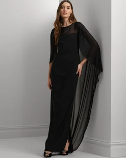 Damen Abendkleid mit Cape