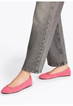 Damen Ballerina aus Wildleder