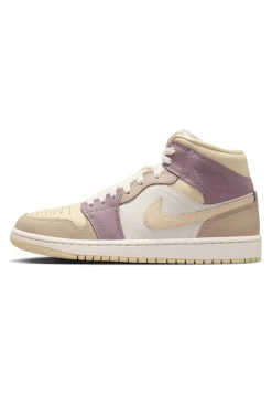 Damen Basketballschuhe aus Leder AIR JORDAN 1 MID