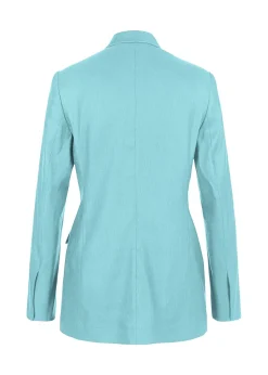 Damen Blazer aus Leinen-Stretch