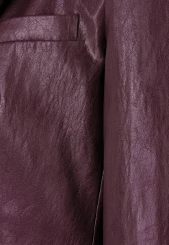 Damen Blazer in Lederoptik