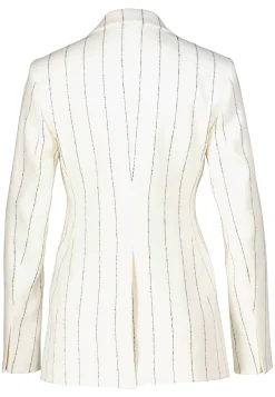 Damen Blazer mit Leinen JIA6 Slim Fit