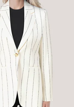 Damen Blazer mit Leinen JIA6 Slim Fit