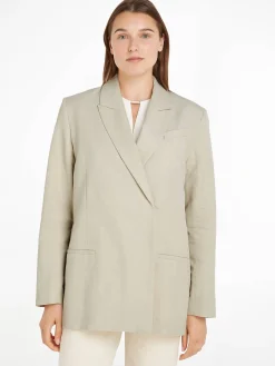 Damen Blazer mit Leinen LINEN TAILORED RELAXED BLAZER
