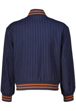 Damen Blouson Wolle PINSTRIPE VARSITY JACKET Relaxed Fit