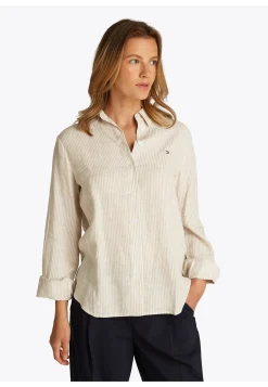 Damen Bluse aus Leinen Regular Fit