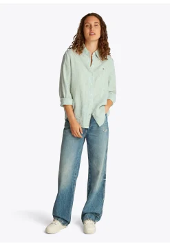 Damen Bluse aus Leinen Regular Fit