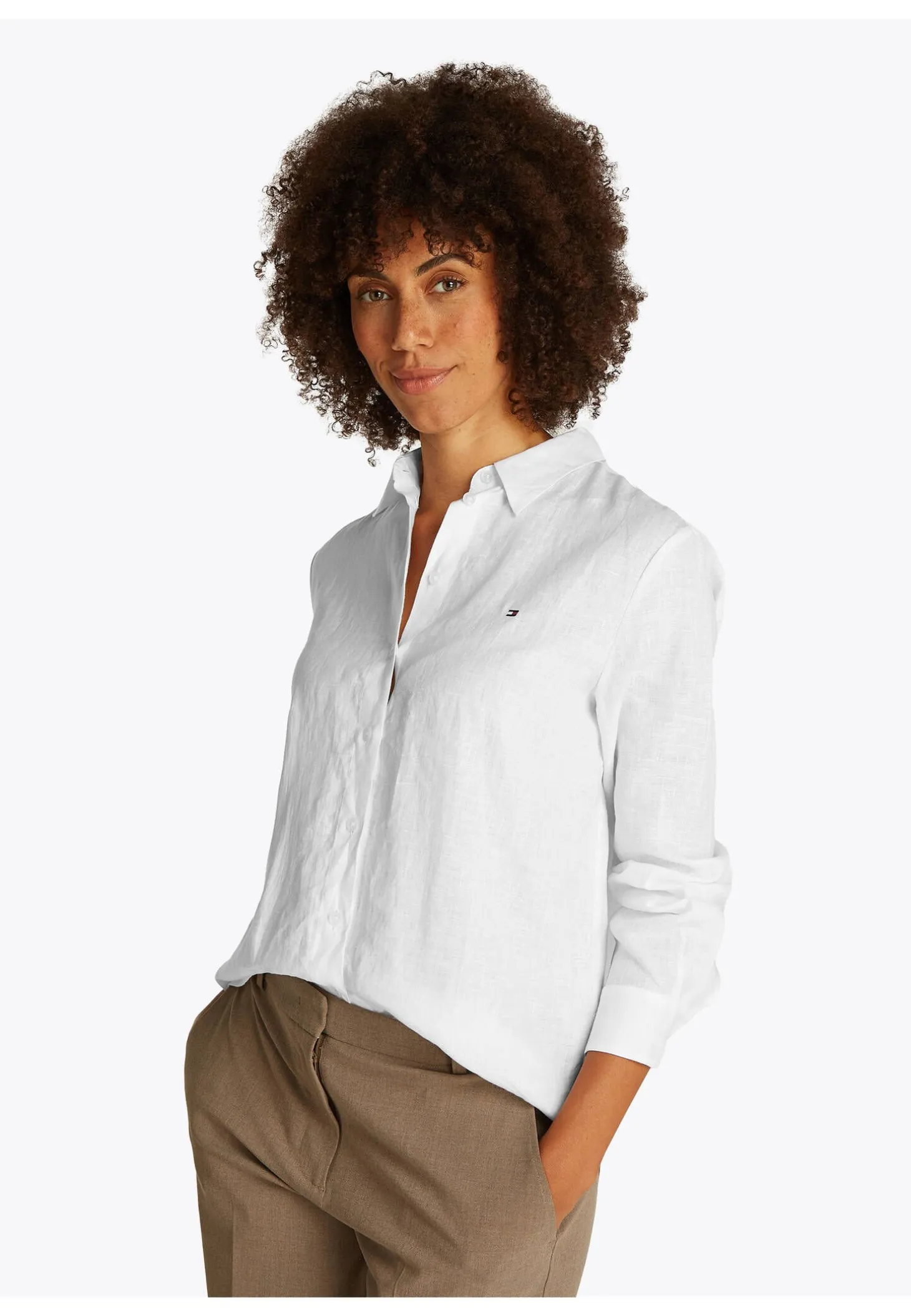 Damen Bluse aus Leinen Regular Fit