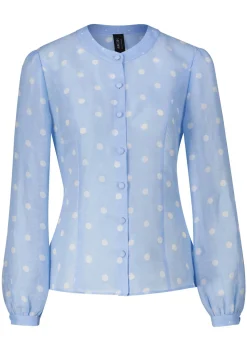 Damen Bluse aus Leinen und Seide