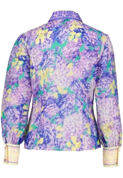 Damen Bluse aus Leinen-Seidenmischung