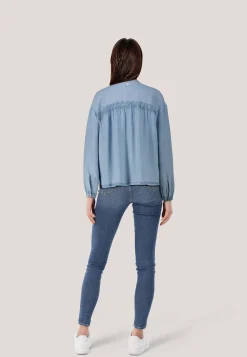 Damen Bluse aus Lyocell C_BIZZAN Relaxed Fit