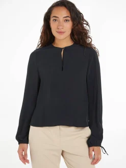 Damen Bluse CREPE aus Viskose Relaxed Fit
