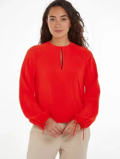 Damen Bluse CREPE aus Viskose Relaxed Fit