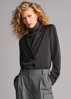 Damen Bluse im Blazer-Style