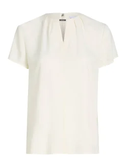 Damen Bluse METAL BAR SHORT SLEEVE BLOUSE Kurzarm