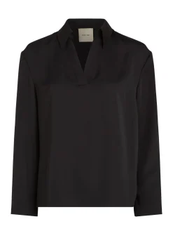 Damen Bluse mit Hemdkragen