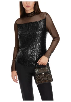 Damen Bluse mit Pailetten