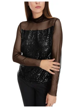 Damen Bluse mit Pailetten