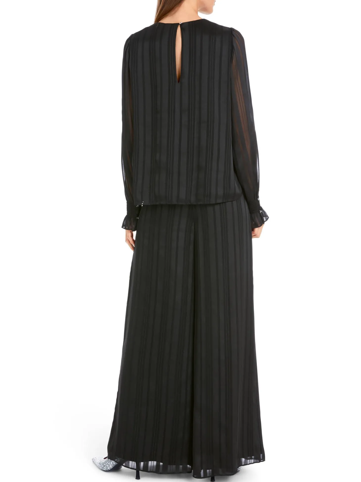 Damen Bluse mit Smok-Details