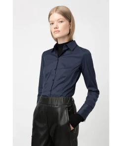 Damen Bluse THE FITTED SHIRT bügelleicht Slim Fit