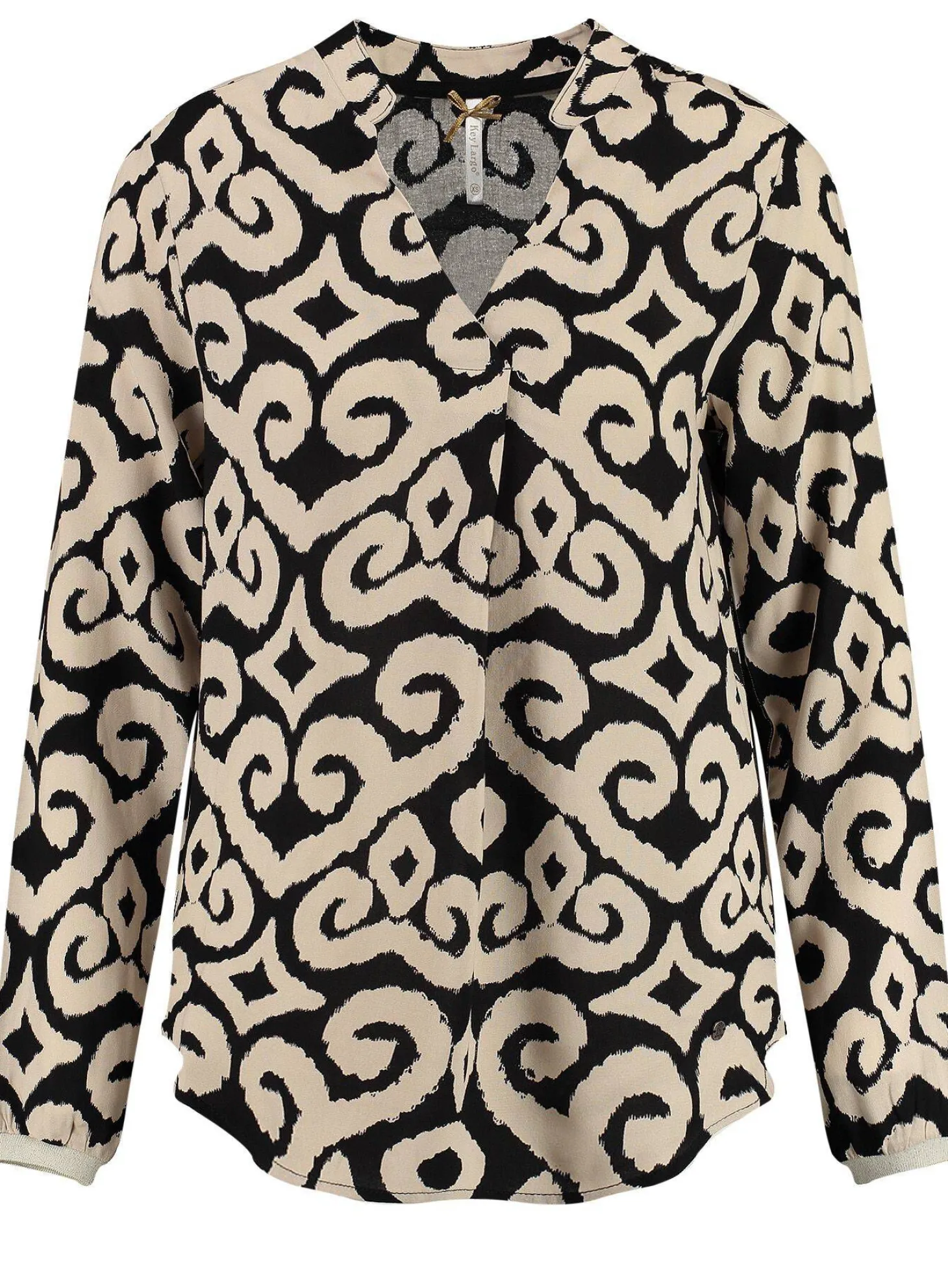 Damen Bluse WB CIRCLE V-NECK Langarm