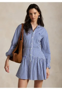 Damen Blusenkleid aus Baumwolle