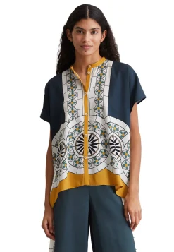 Damen Blusenshirt aus Viskose Relaxed Fit