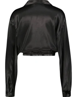 Damen Blusenshirt SHINY Cropped Fit