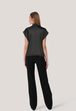 Damen Blusentop aus Satin CANELI-1