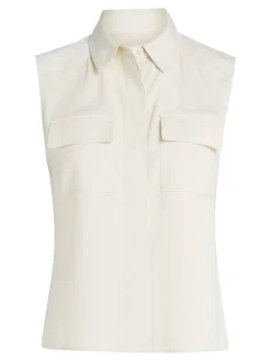 Damen Blusentop FLUID TECHINCAL SATIN NS SHIRT