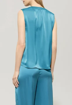 Damen Blusentop mit Bindeband