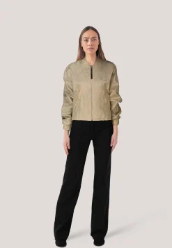 Damen Bomberjacke aus Jacquard FULAN-2