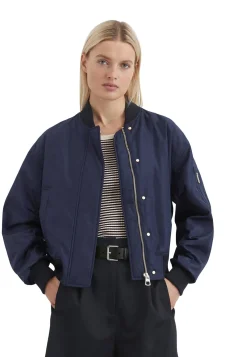 Damen Bomberjacke mit Raffungen