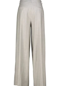 Damen Bundfaltenhose aus Viskose-Wolle-Mix Wide Fit