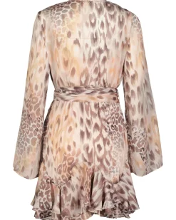 Damen Chiffonkleid SIBILLA LS BELT DRESS