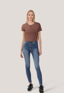 Damen Cropped T-Shirt DELANOR Slim Fit