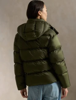 Damen Daunenjacke mit Kapuze Relaxed Fit