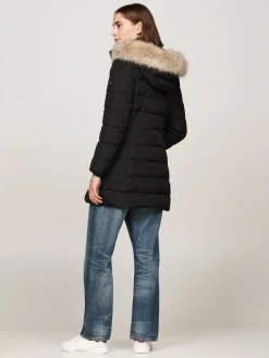 Damen Daunenmantel mit Kapuze HERITAGE DOWN TYRA COAT WITH FUR