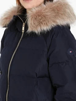 Damen Daunenmantel mit Kapuze