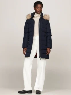 Damen Daunenmantel mit Kapuze HERITAGE DOWN TYRA COAT WITH FUR