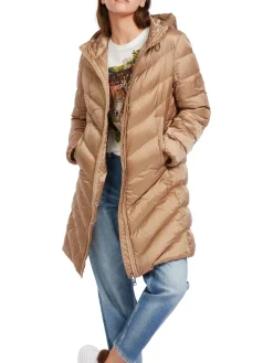 Damen Daunenmantel mit Kapuze