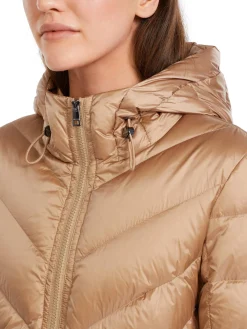 Damen Daunenmantel mit Kapuze