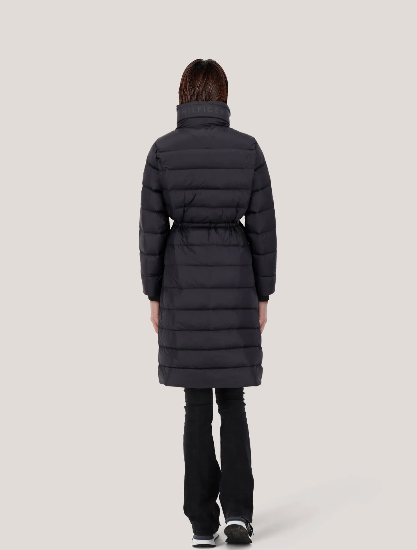 Damen Daunenmantel mit Kapuze LONGLINE