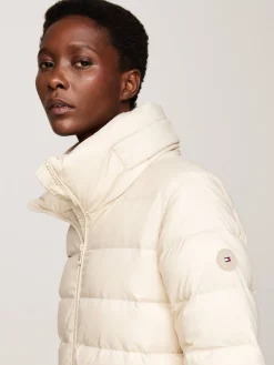 Damen Daunenmantel mit Kapuze LONGLINE