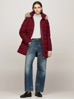 Damen Daunenmantel mit Kapuze HERITAGE DOWN TYRA COAT WITH FUR