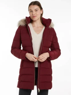 Damen Daunenmantel mit Kapuze HERITAGE DOWN TYRA COAT WITH FUR