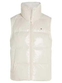 Damen Daunenweste mit Teddy-Fleece