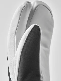 Damen Drei-Finger-Skihandschuhe HELI SKI FEMALE 3 mit Leder