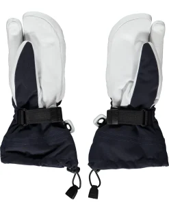 Damen Drei-Finger-Skihandschuhe HELI SKI FEMALE 3 mit Leder