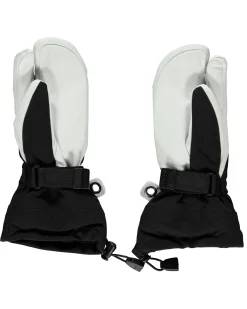 Damen Drei-Finger-Skihandschuhe HELI SKI FEMALE 3 mit Leder